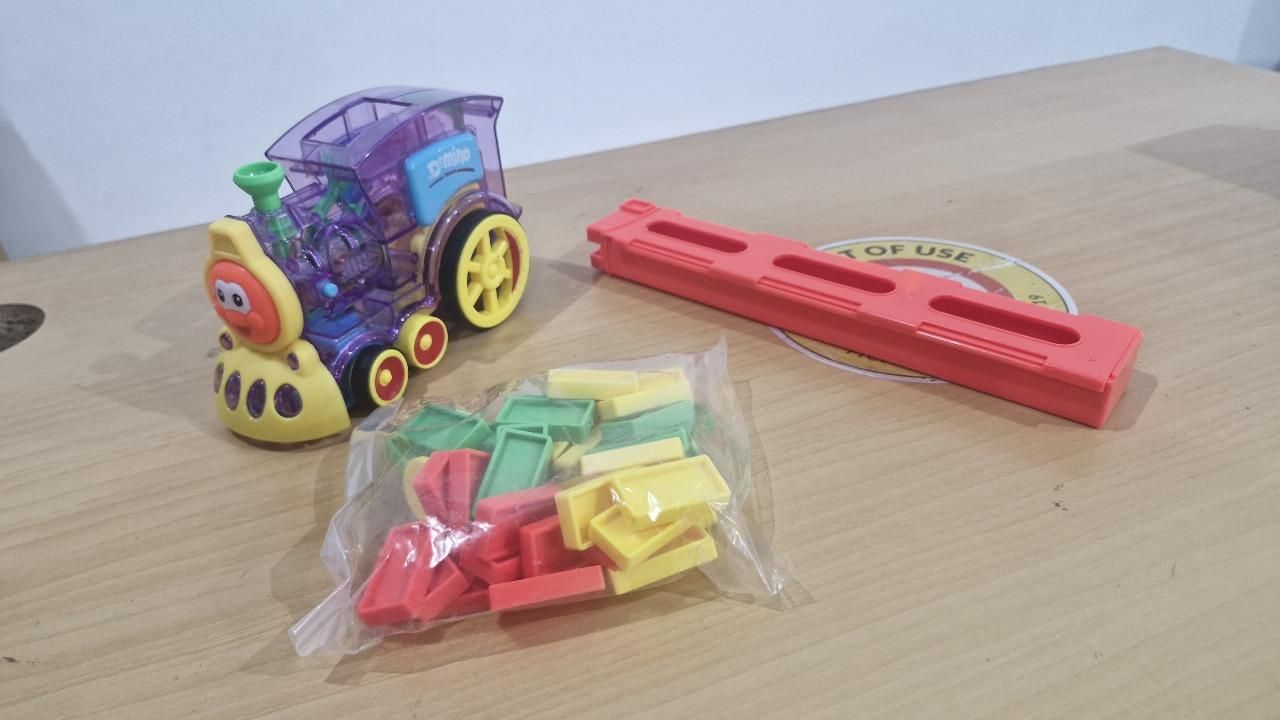 Train Toy Domino Set for Kids – BPA-Free Plastic with Sound Effects