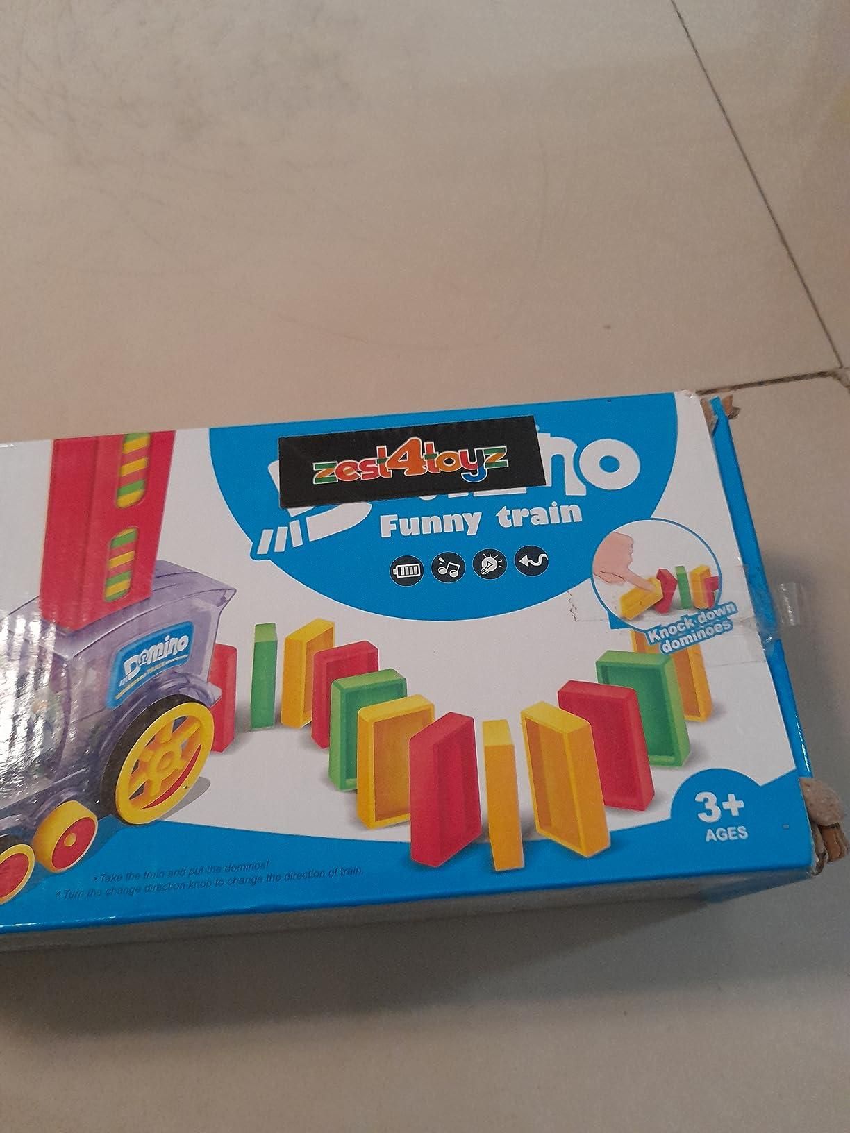 Train Toy Domino Set for Kids – BPA-Free Plastic with Sound Effects